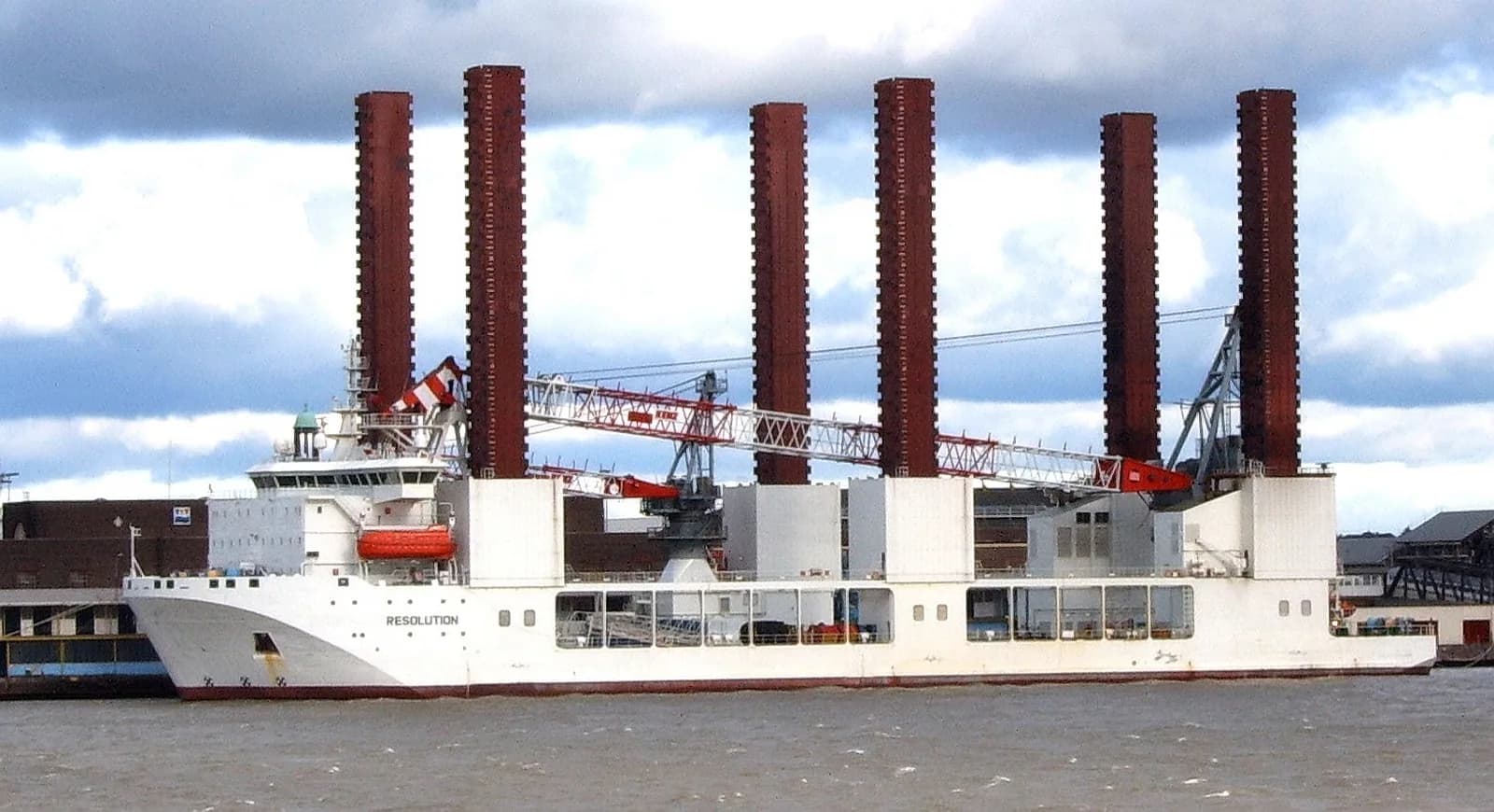 Island Exports Blocked by Giant Wind-Farm Vessel