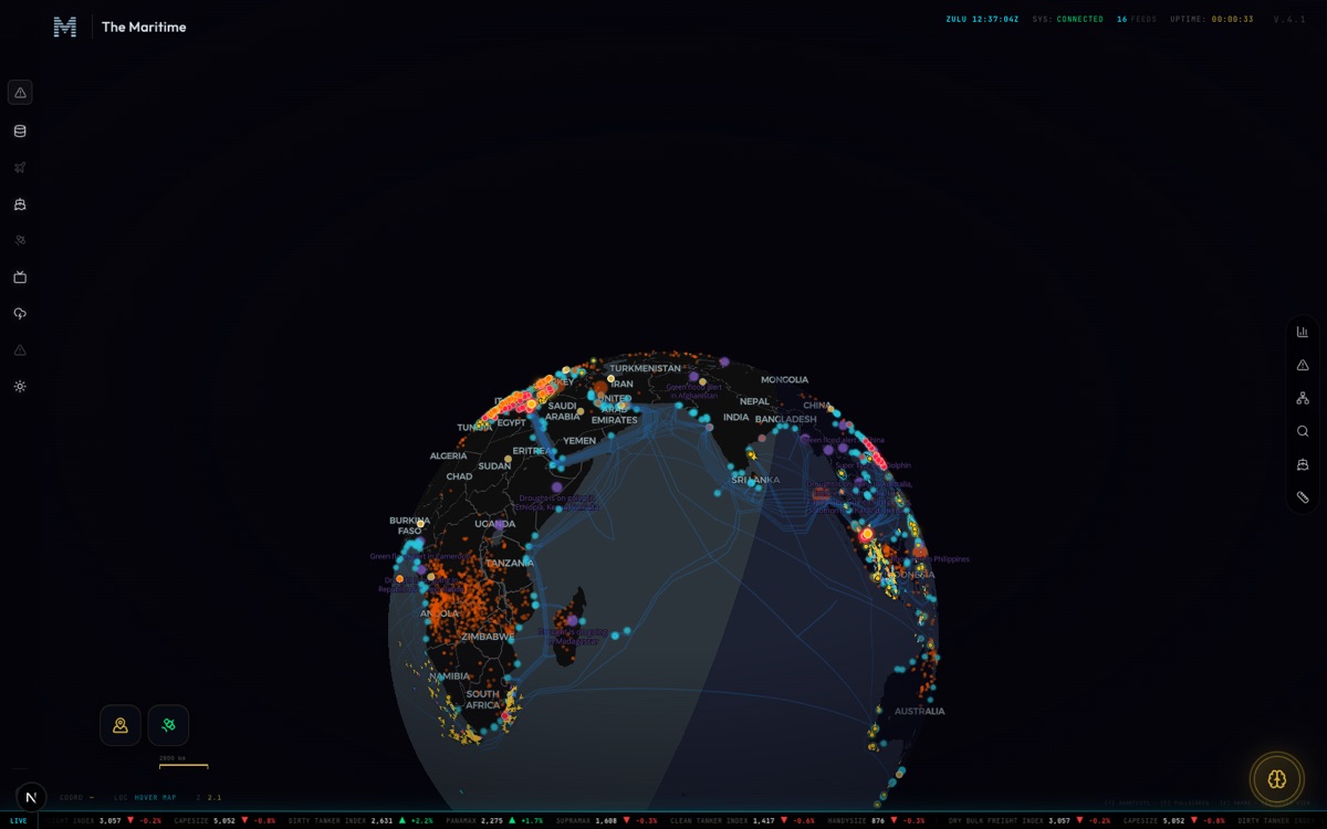The Nereus command map — the open ocean